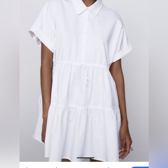 Zara Dresses & Skirts - Zara White Cotton Dress - Size XS